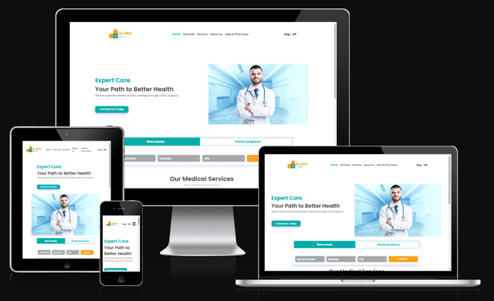 Clinic Management System - A comprehensive platform for managing appointments and bookings for clinics, enh... Built with React, Framer Motion, Tailwind CSS