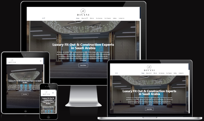 Divani world - A beautiful Divani world construction and decoration, and location information. ... Built with React, Gatsby, Tailwind CSS